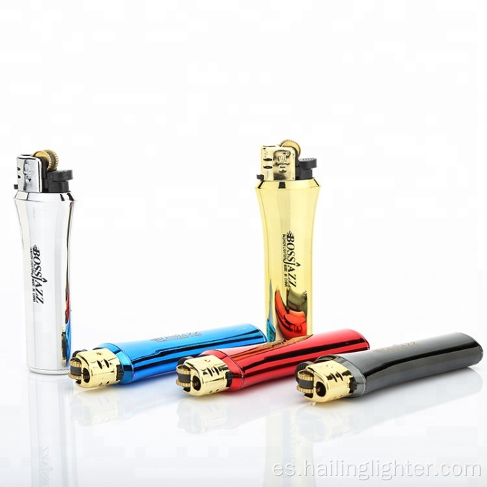 Encendedor de cigarrillos de butano de plástico desechable recargable Flint